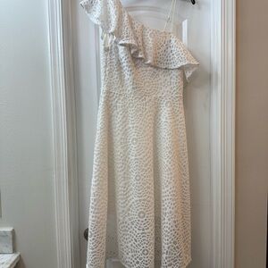 Lilly Pulitzer White One Shoulder Dress